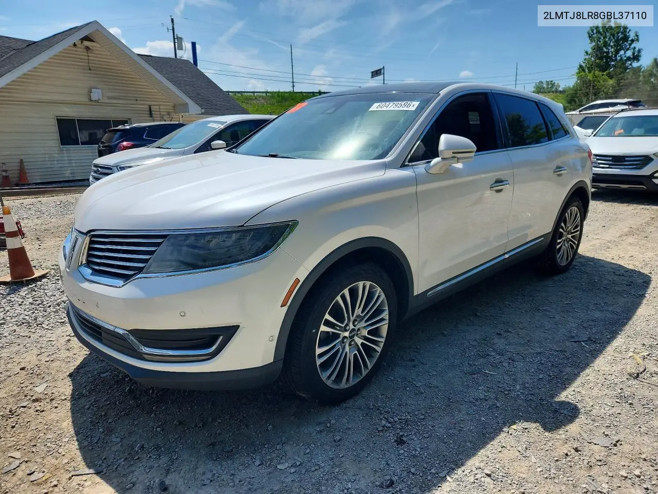 2016 Lincoln Mkx Reserve VIN: 2LMTJ8LR8GBL37110 Lot: 60479596