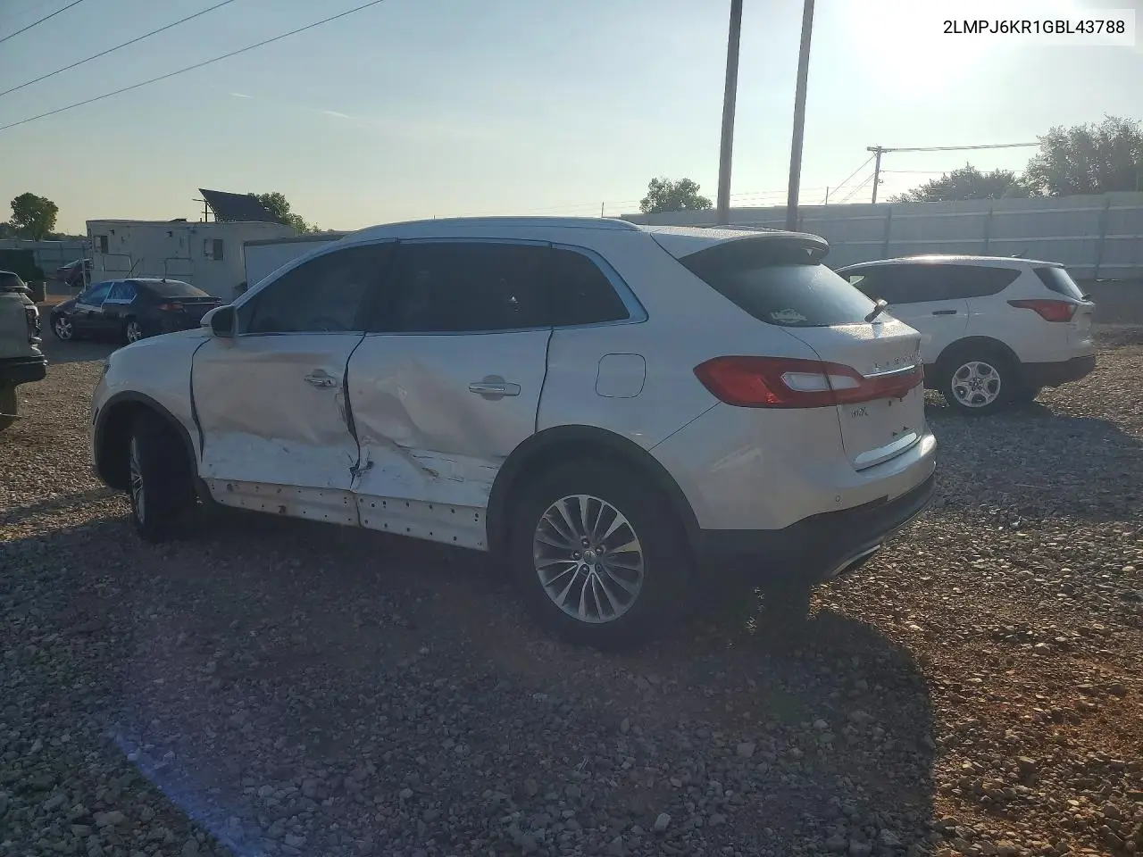 2016 Lincoln Mkx Select VIN: 2LMPJ6KR1GBL43788 Lot: 60803496