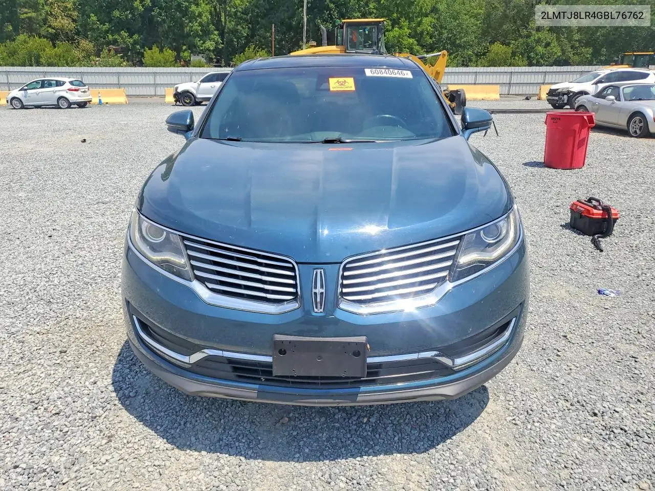 2016 Lincoln Mkx Reserve VIN: 2LMTJ8LR4GBL76762 Lot: 60840646