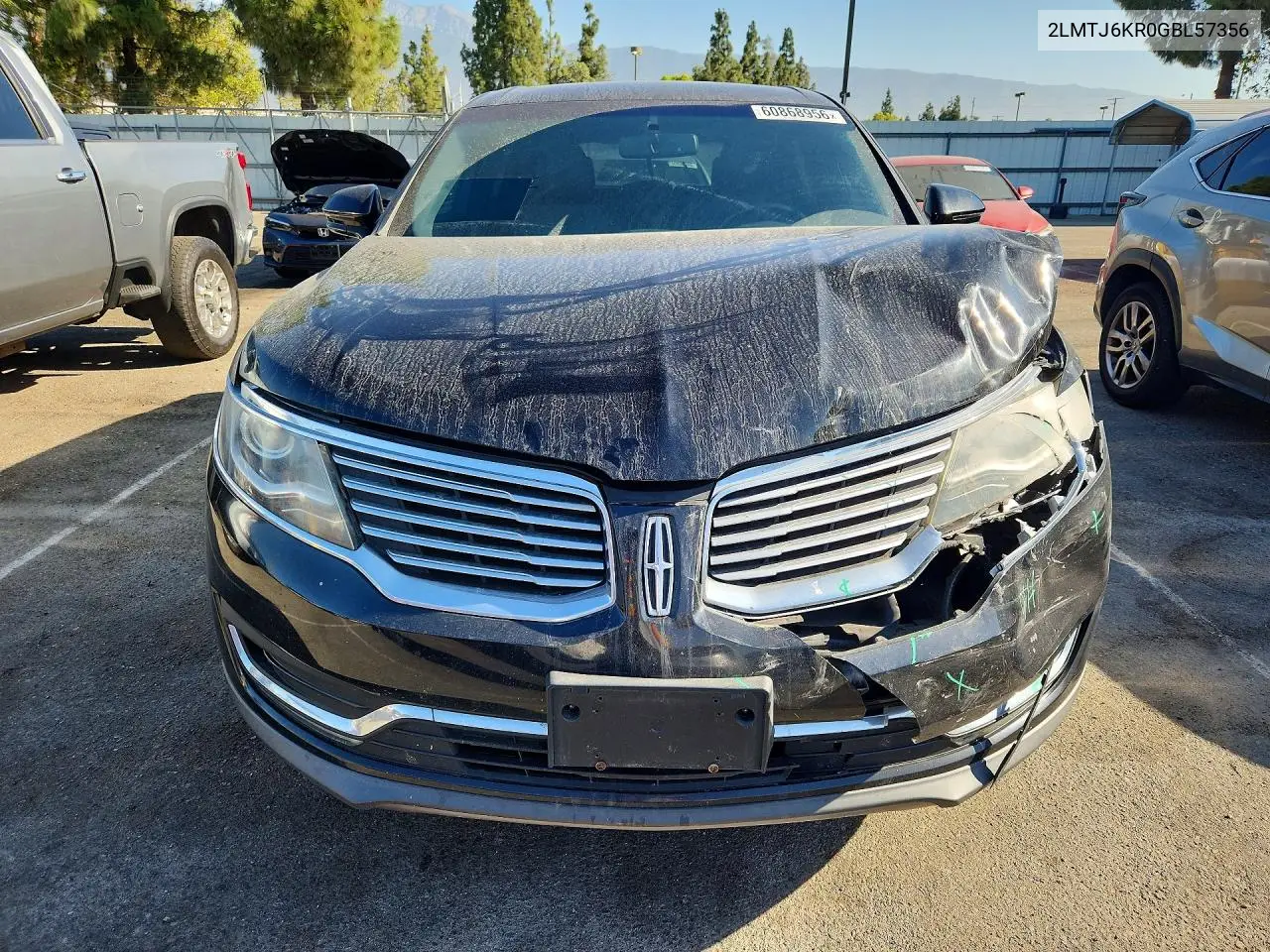2016 Lincoln Mkx Select VIN: 2LMTJ6KR0GBL57356 Lot: 60868956