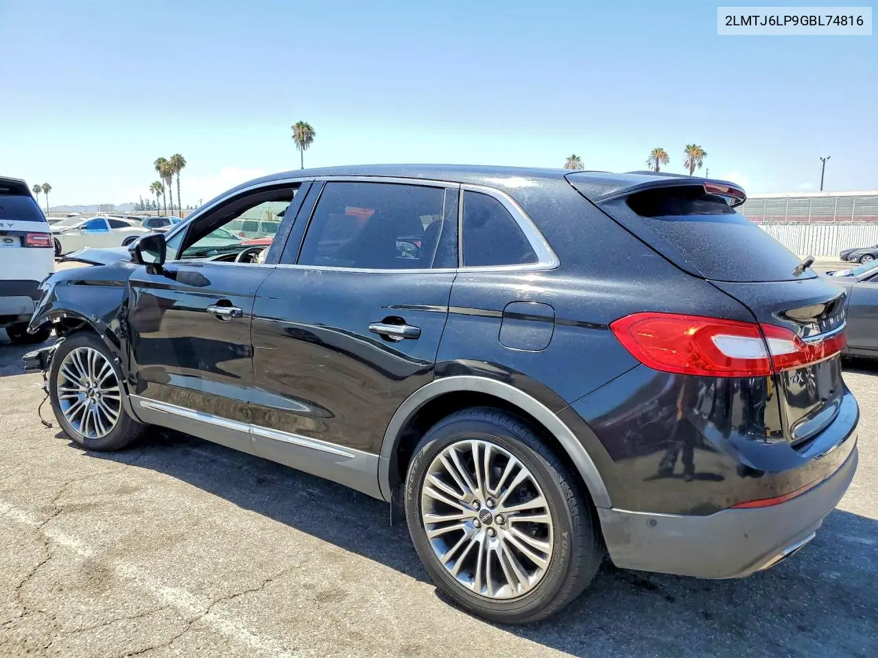 2016 Lincoln Mkx Reserve VIN: 2LMTJ6LP9GBL74816 Lot: 61032906