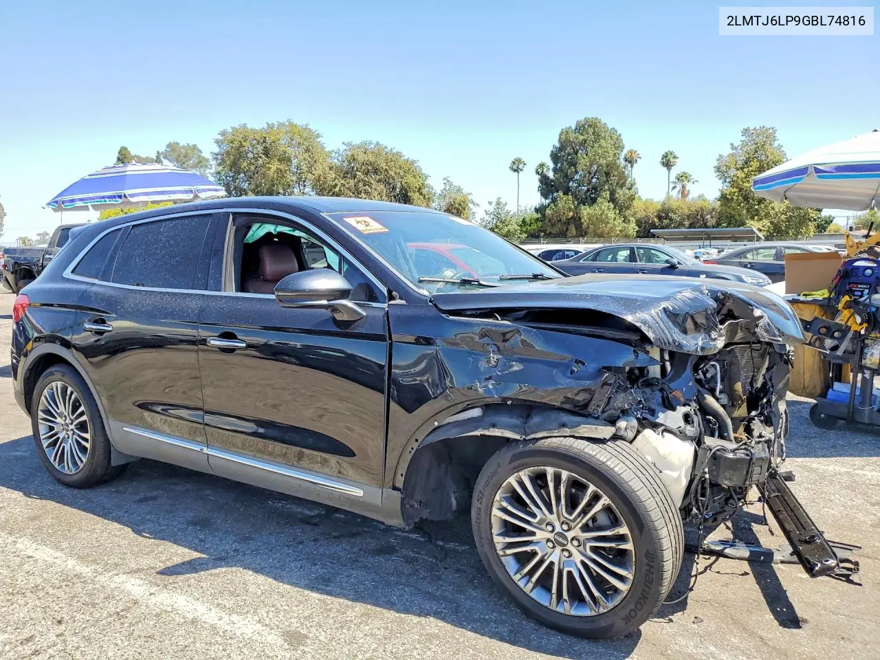 2016 Lincoln Mkx Reserve VIN: 2LMTJ6LP9GBL74816 Lot: 61032906