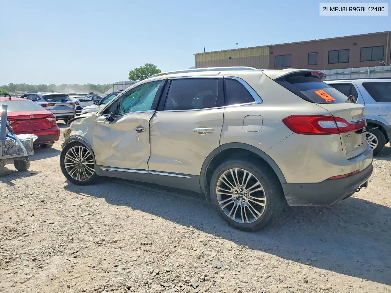 2016 Lincoln Mkx Reserve VIN: 2LMPJ8LR9GBL42480 Lot: 61192266