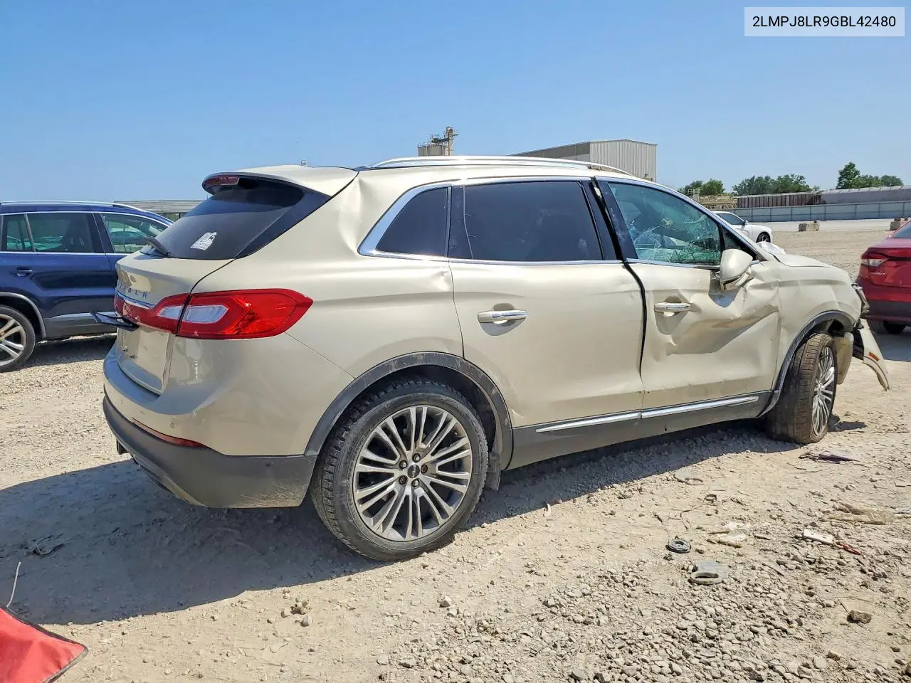 2016 Lincoln Mkx Reserve VIN: 2LMPJ8LR9GBL42480 Lot: 61192266