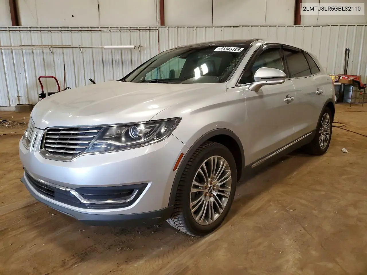 2016 Lincoln Mkx Reserve VIN: 2LMTJ8LR5GBL32110 Lot: 61346106
