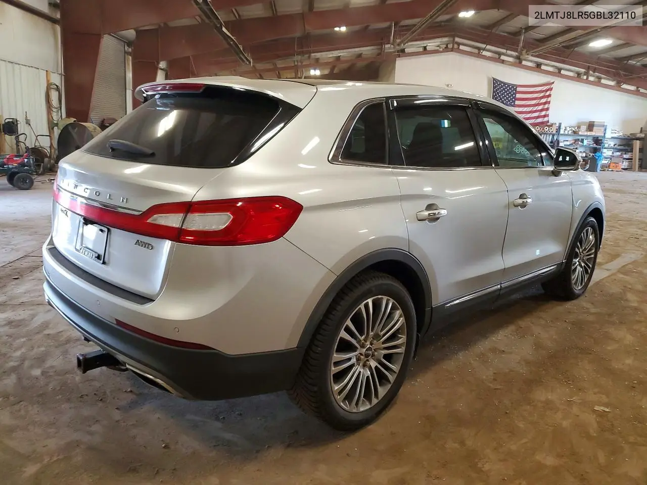 2016 Lincoln Mkx Reserve VIN: 2LMTJ8LR5GBL32110 Lot: 61346106