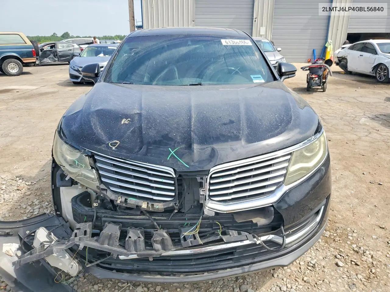 2016 Lincoln Mkx Reserve VIN: 2LMTJ6LP4GBL56840 Lot: 61366466