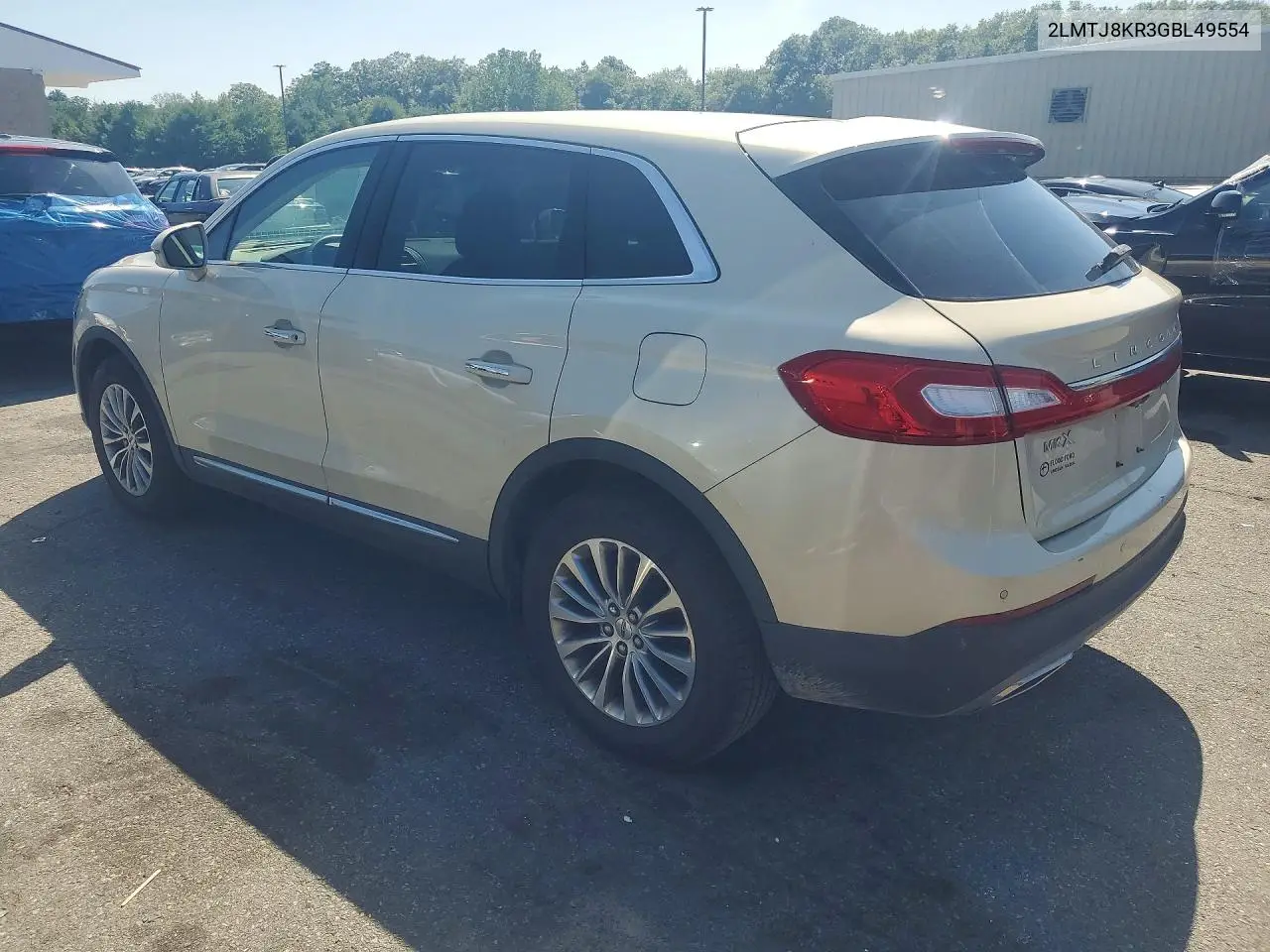 2016 Lincoln Mkx Select VIN: 2LMTJ8KR3GBL49554 Lot: 61484816