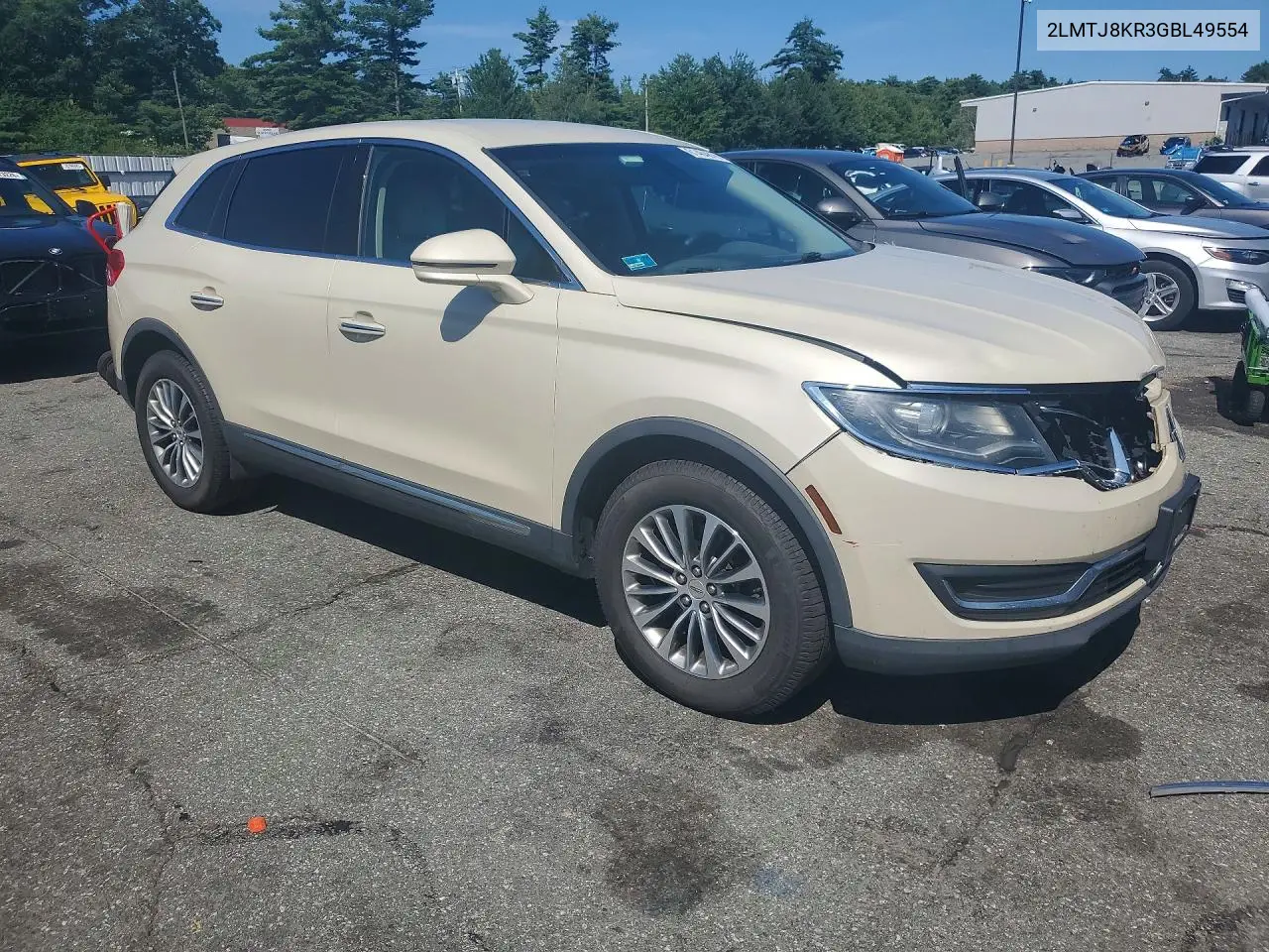 2016 Lincoln Mkx Select VIN: 2LMTJ8KR3GBL49554 Lot: 61484816