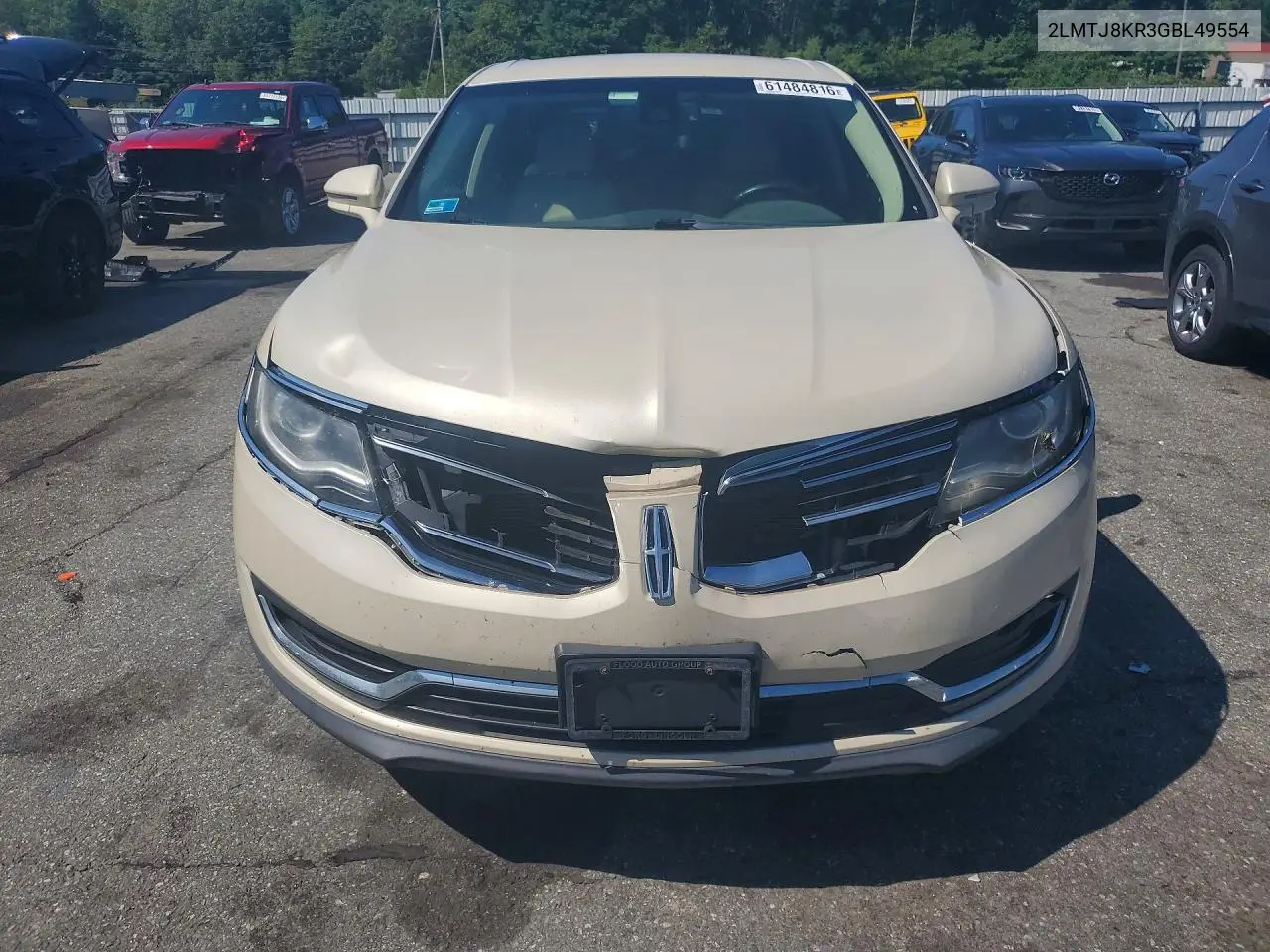 2016 Lincoln Mkx Select VIN: 2LMTJ8KR3GBL49554 Lot: 61484816