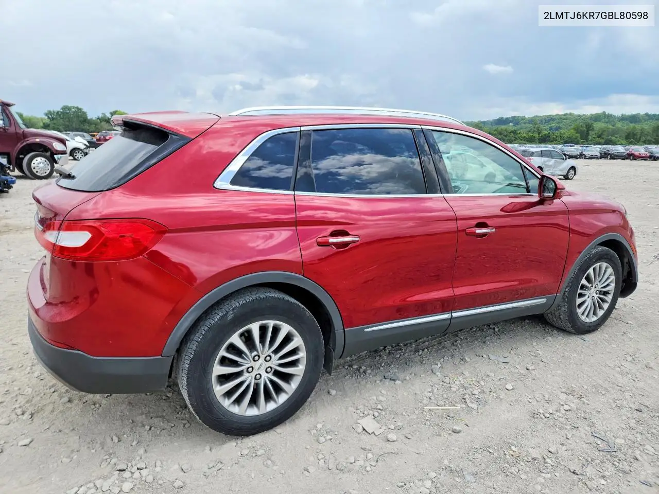 2016 Lincoln Mkx Select VIN: 2LMTJ6KR7GBL80598 Lot: 61489106