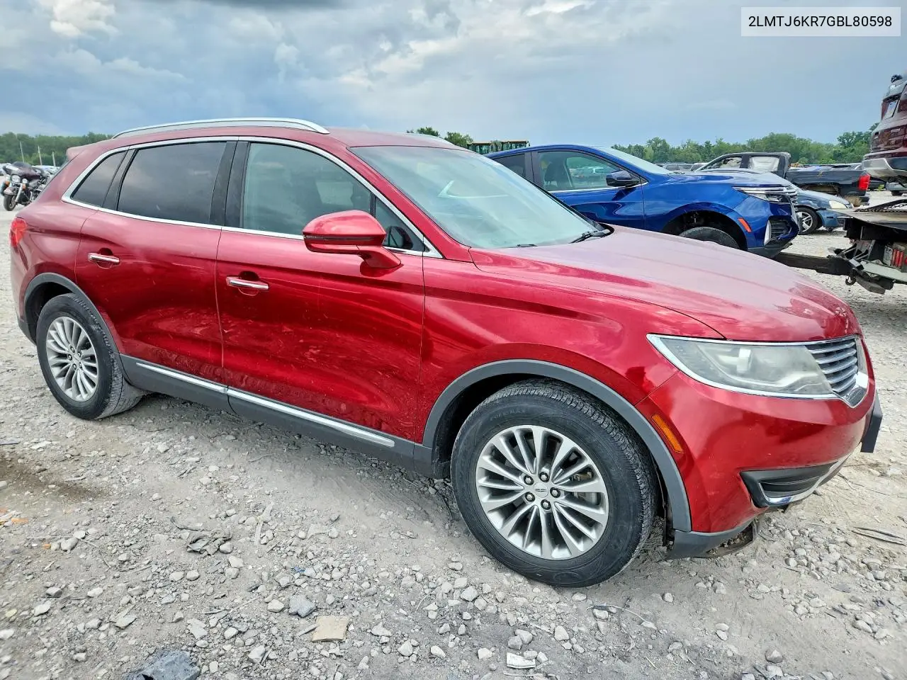 2016 Lincoln Mkx Select VIN: 2LMTJ6KR7GBL80598 Lot: 61489106