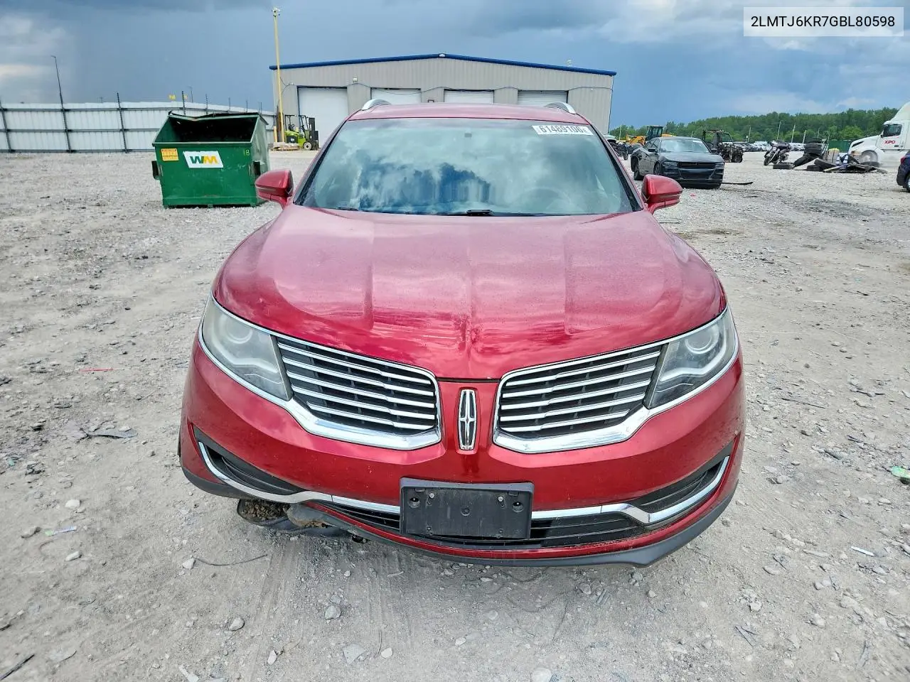 2016 Lincoln Mkx Select VIN: 2LMTJ6KR7GBL80598 Lot: 61489106