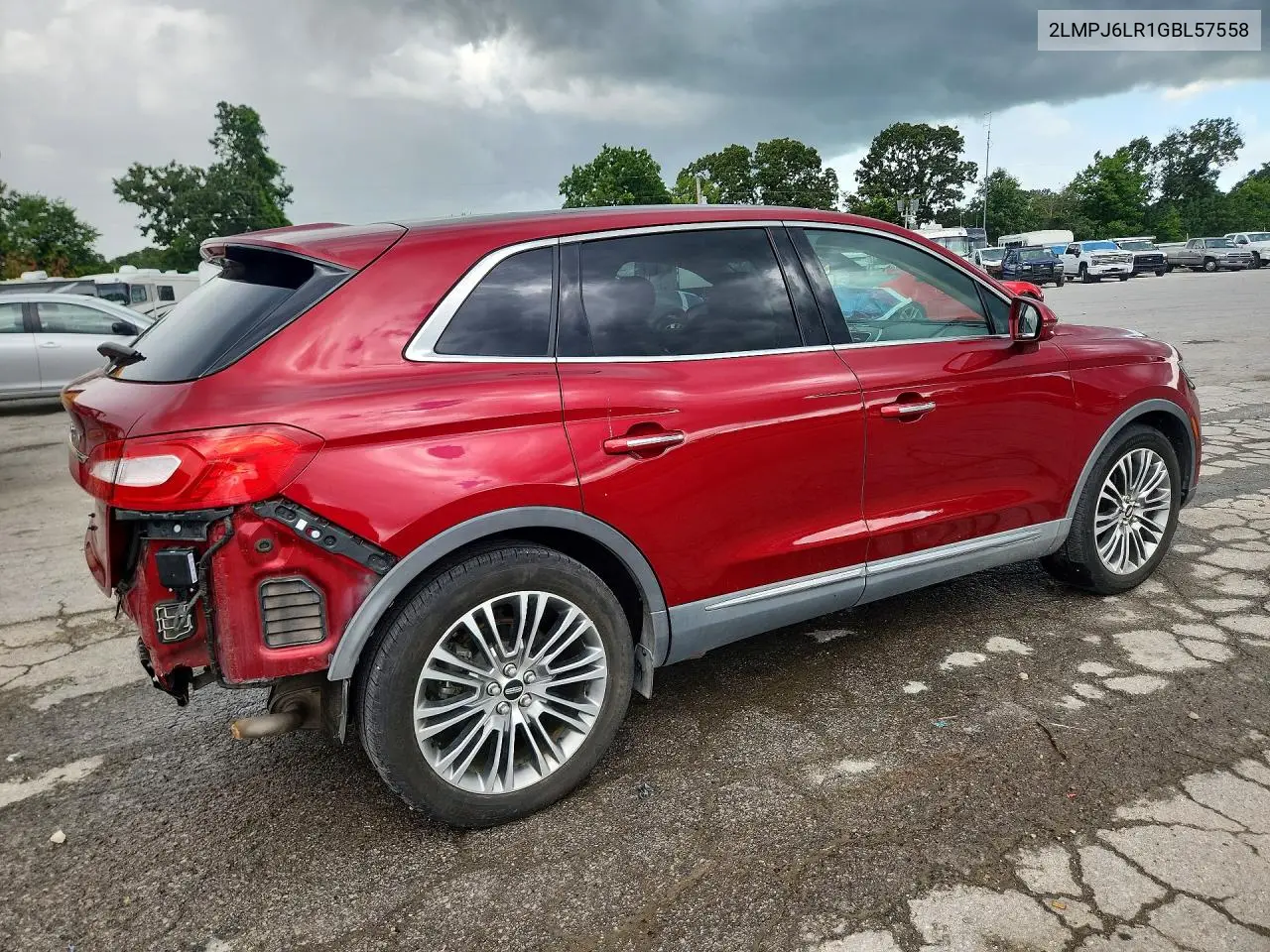2016 Lincoln Mkx Reserve VIN: 2LMPJ6LR1GBL57558 Lot: 61841006