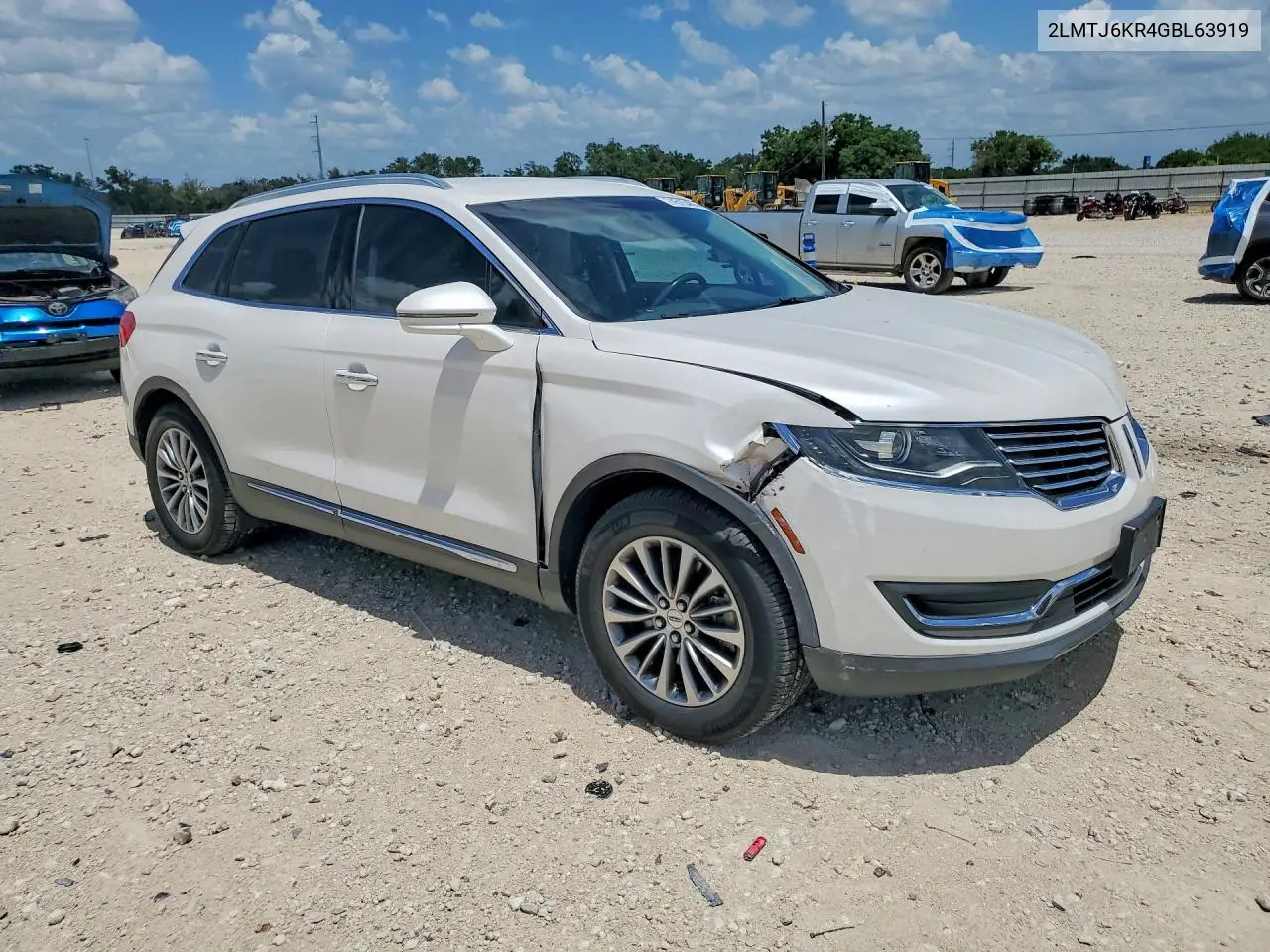 2016 Lincoln Mkx Select VIN: 2LMTJ6KR4GBL63919 Lot: 74515465