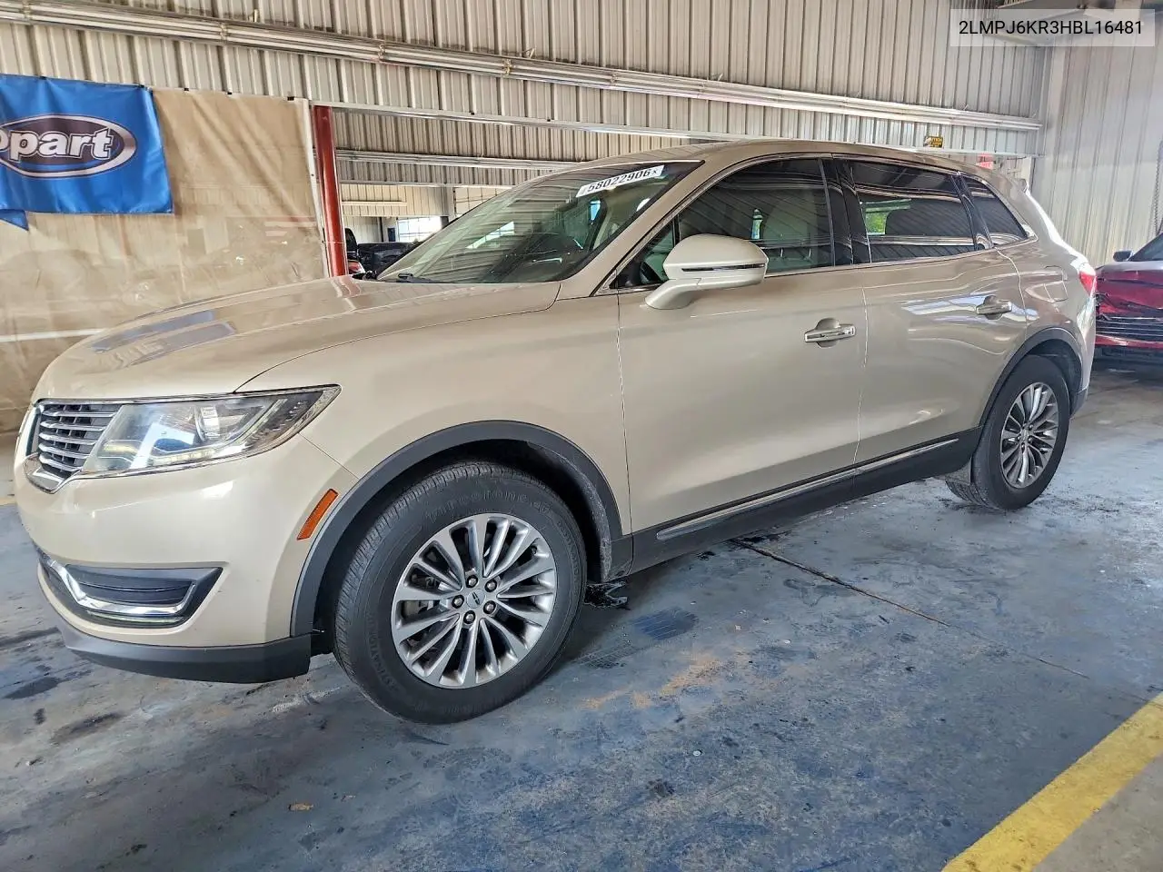 2017 Lincoln Mkx Select VIN: 2LMPJ6KR3HBL16481 Lot: 58022906