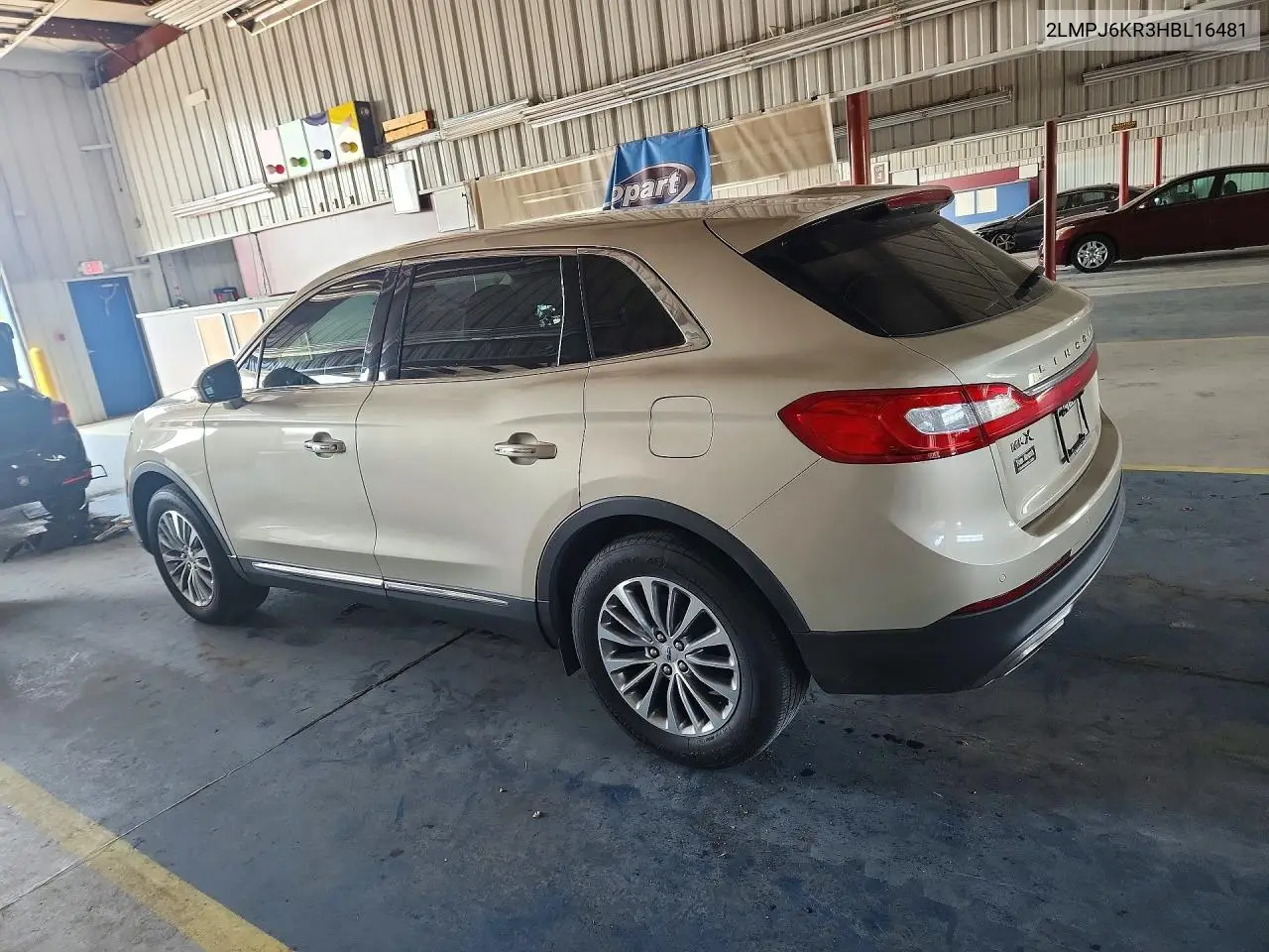 2017 Lincoln Mkx Select VIN: 2LMPJ6KR3HBL16481 Lot: 58022906