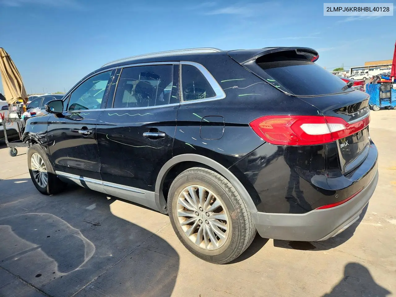 2017 Lincoln Mkx Select VIN: 2LMPJ6KR8HBL40128 Lot: 58955566