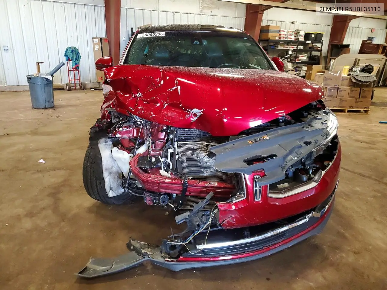 2017 Lincoln Mkx Reserve VIN: 2LMPJ8LR5HBL35110 Lot: 59066236