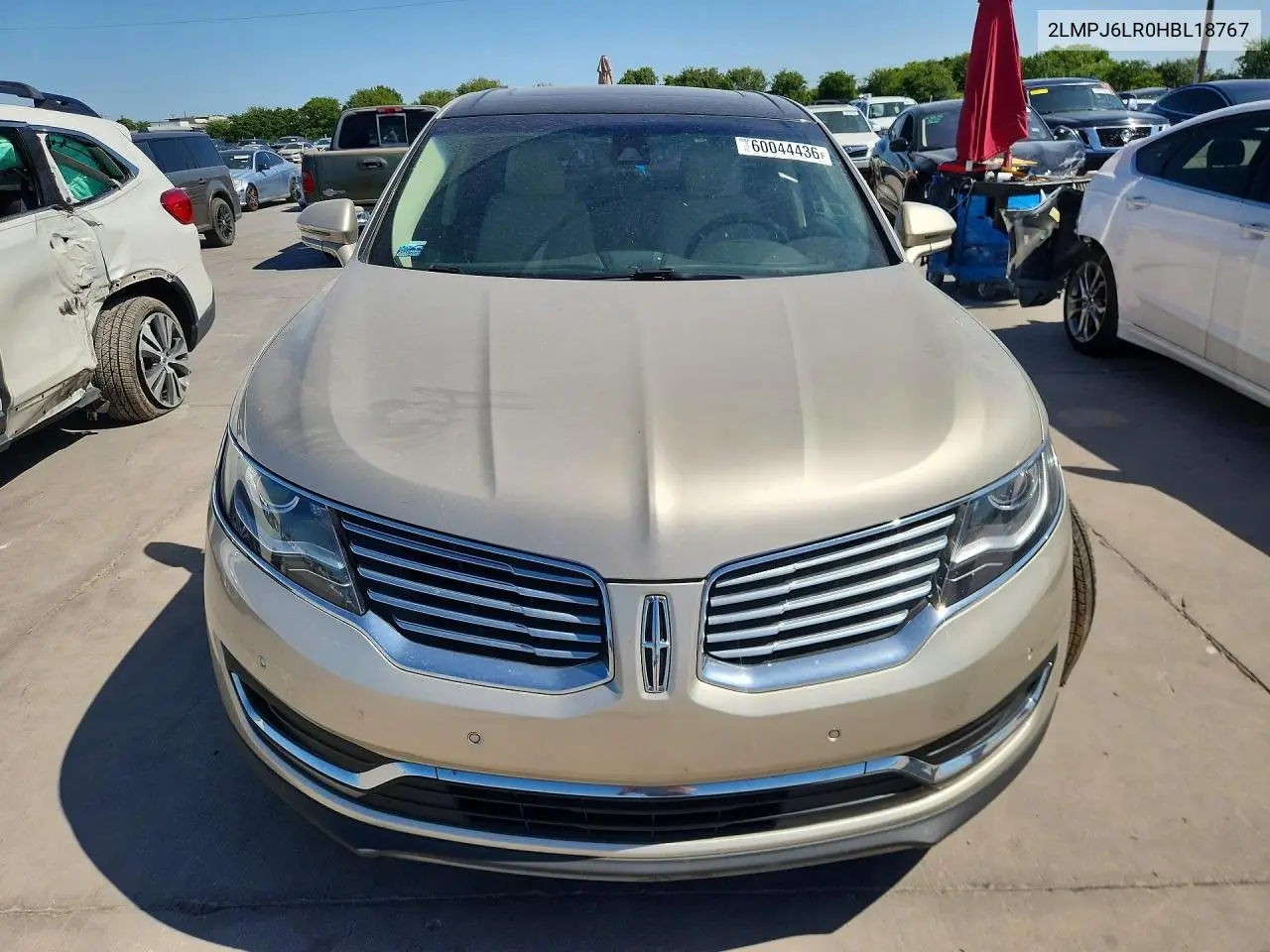 2017 Lincoln Mkx Reserve VIN: 2LMPJ6LR0HBL18767 Lot: 60044436