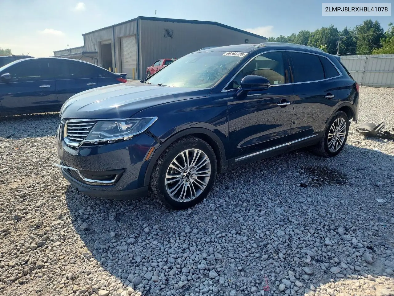2017 Lincoln Mkx Reserve VIN: 2LMPJ8LRXHBL41078 Lot: 60168706