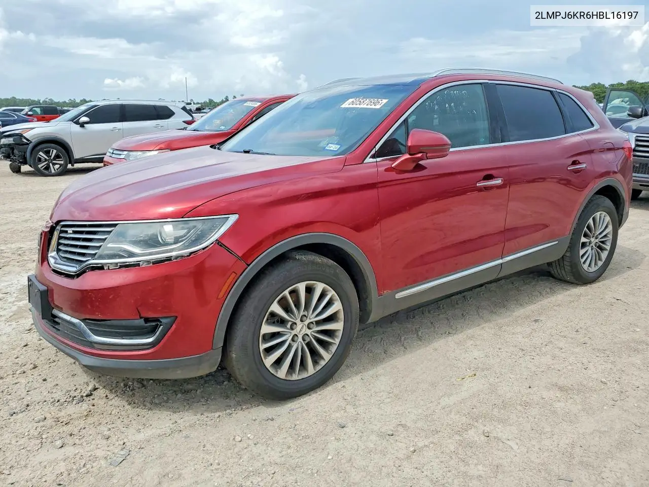 2017 Lincoln Mkx Select VIN: 2LMPJ6KR6HBL16197 Lot: 60587696