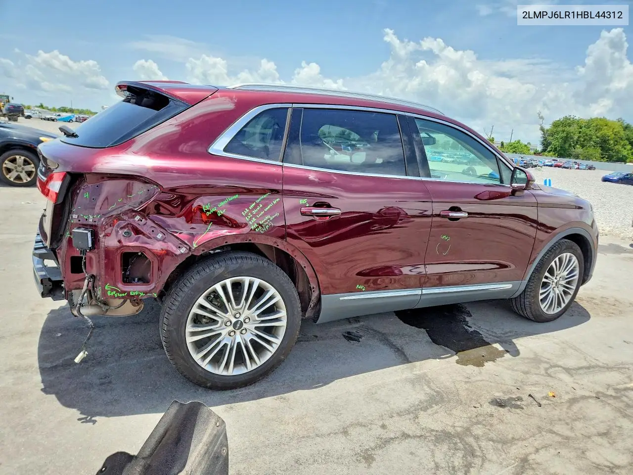 2017 Lincoln Mkx Reserve VIN: 2LMPJ6LR1HBL44312 Lot: 60853206