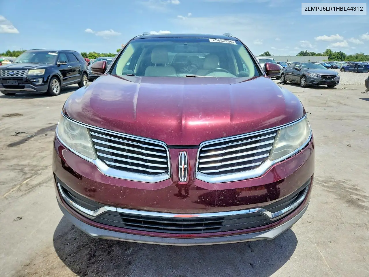 2017 Lincoln Mkx Reserve VIN: 2LMPJ6LR1HBL44312 Lot: 60853206