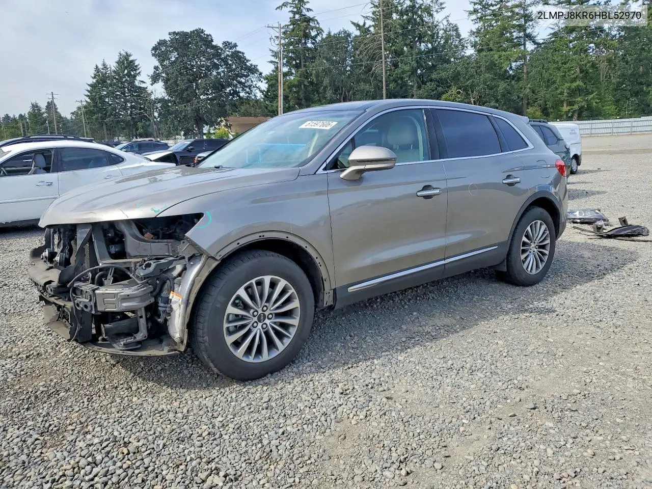 2017 Lincoln Mkx Select VIN: 2LMPJ8KR6HBL52970 Lot: 61597606