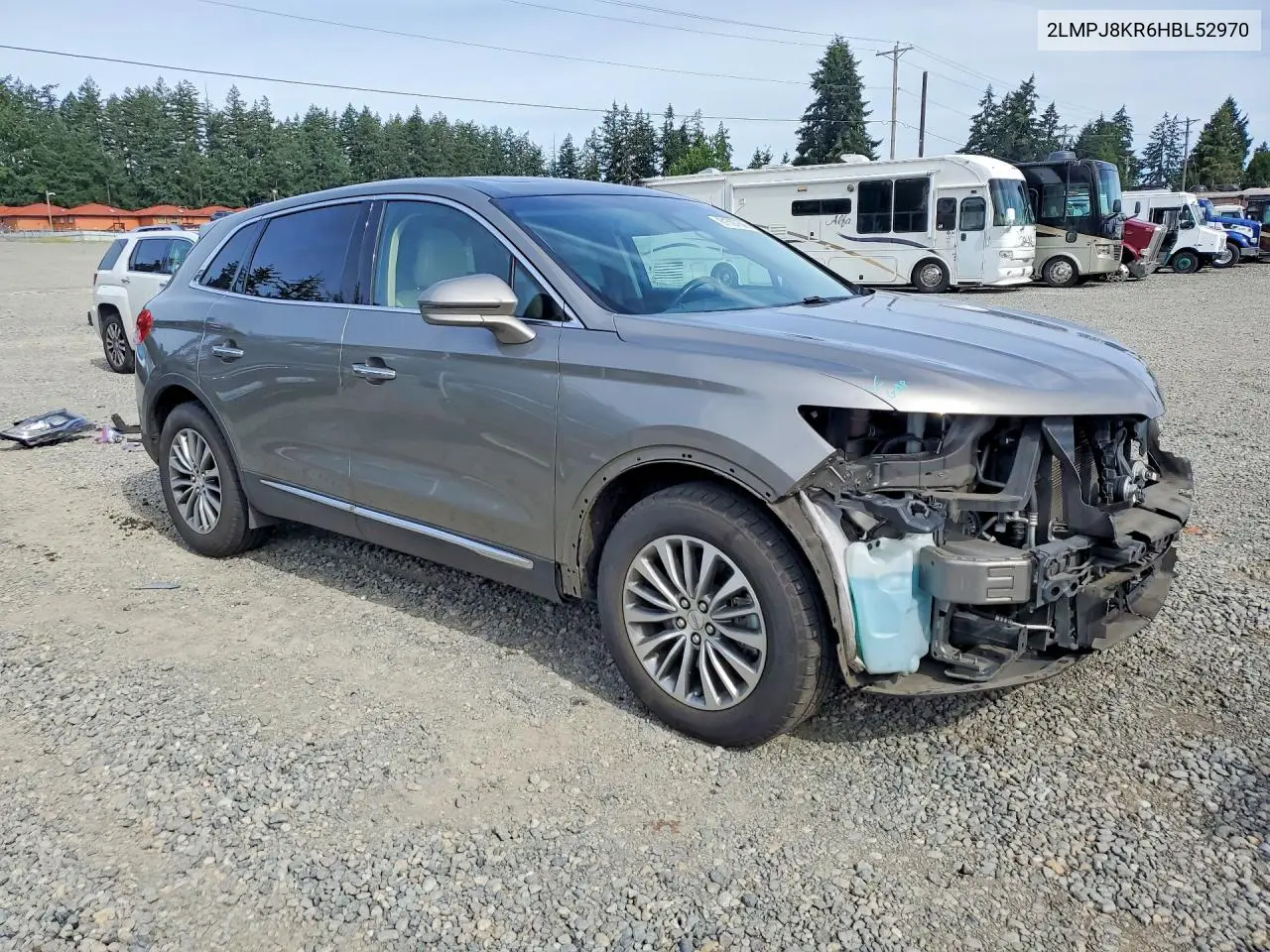 2017 Lincoln Mkx Select VIN: 2LMPJ8KR6HBL52970 Lot: 61597606