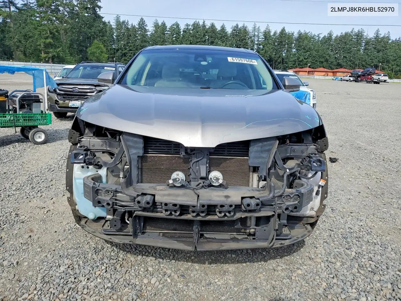 2017 Lincoln Mkx Select VIN: 2LMPJ8KR6HBL52970 Lot: 61597606