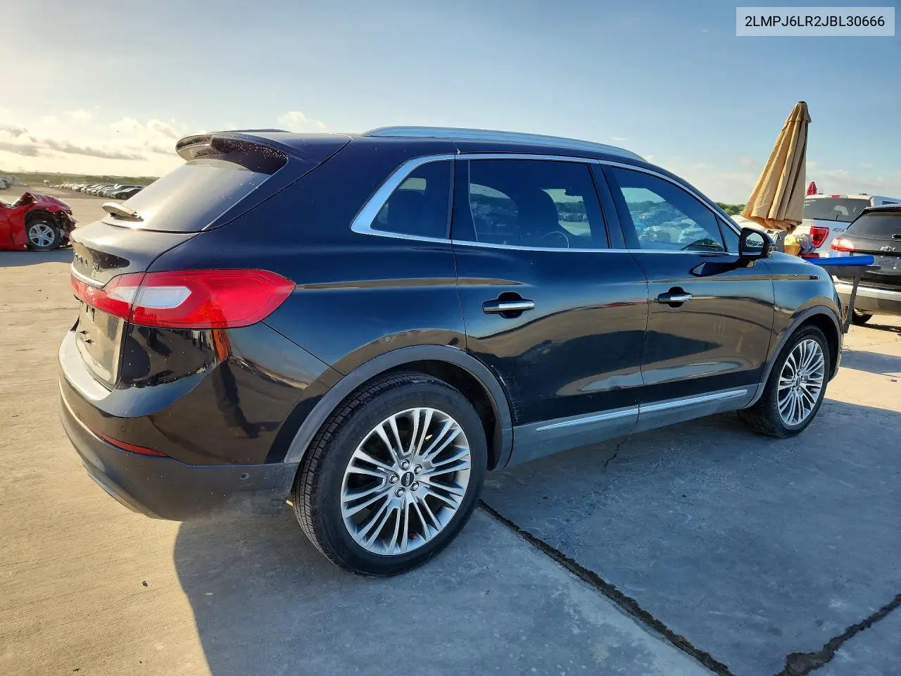 2018 Lincoln Mkx Reserve VIN: 2LMPJ6LR2JBL30666 Lot: 57156196