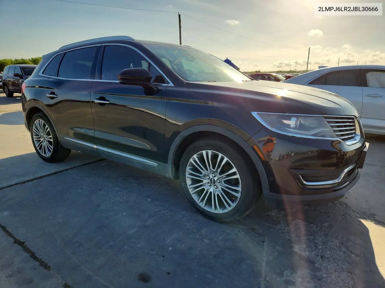 2018 Lincoln Mkx Reserve VIN: 2LMPJ6LR2JBL30666 Lot: 57156196