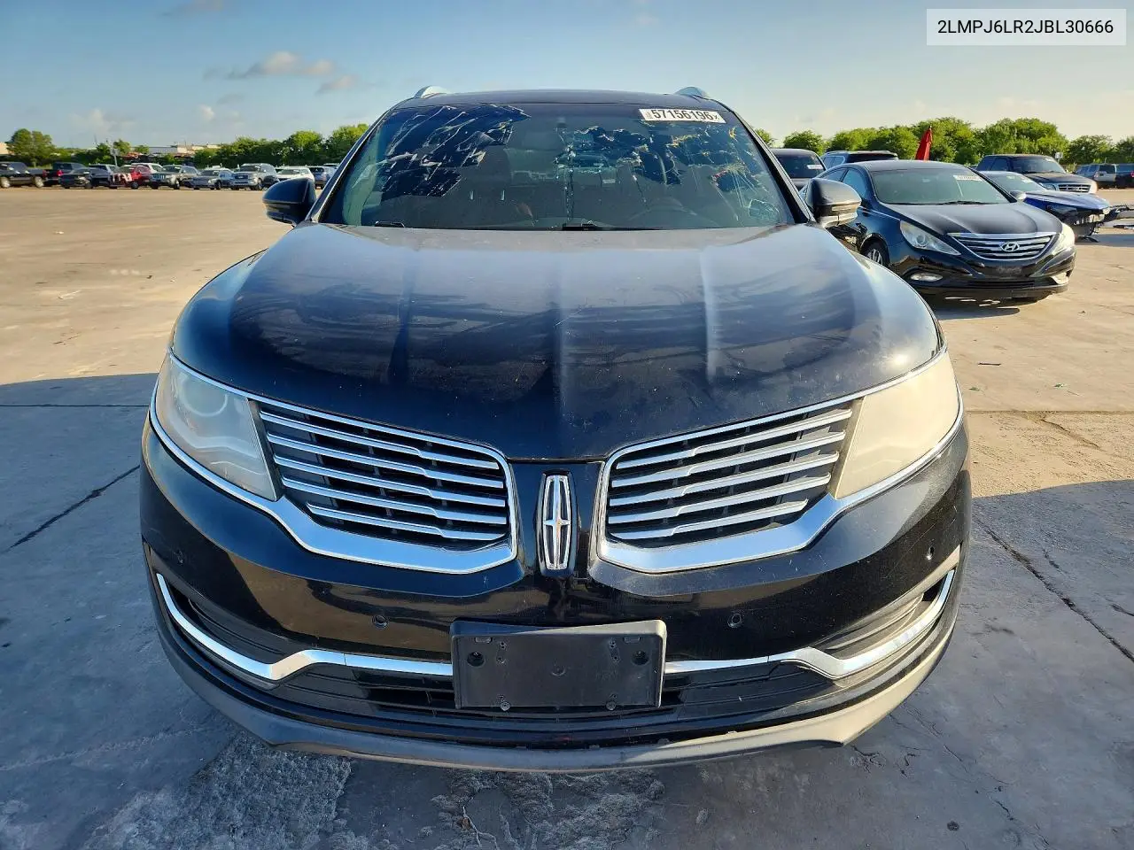 2018 Lincoln Mkx Reserve VIN: 2LMPJ6LR2JBL30666 Lot: 57156196
