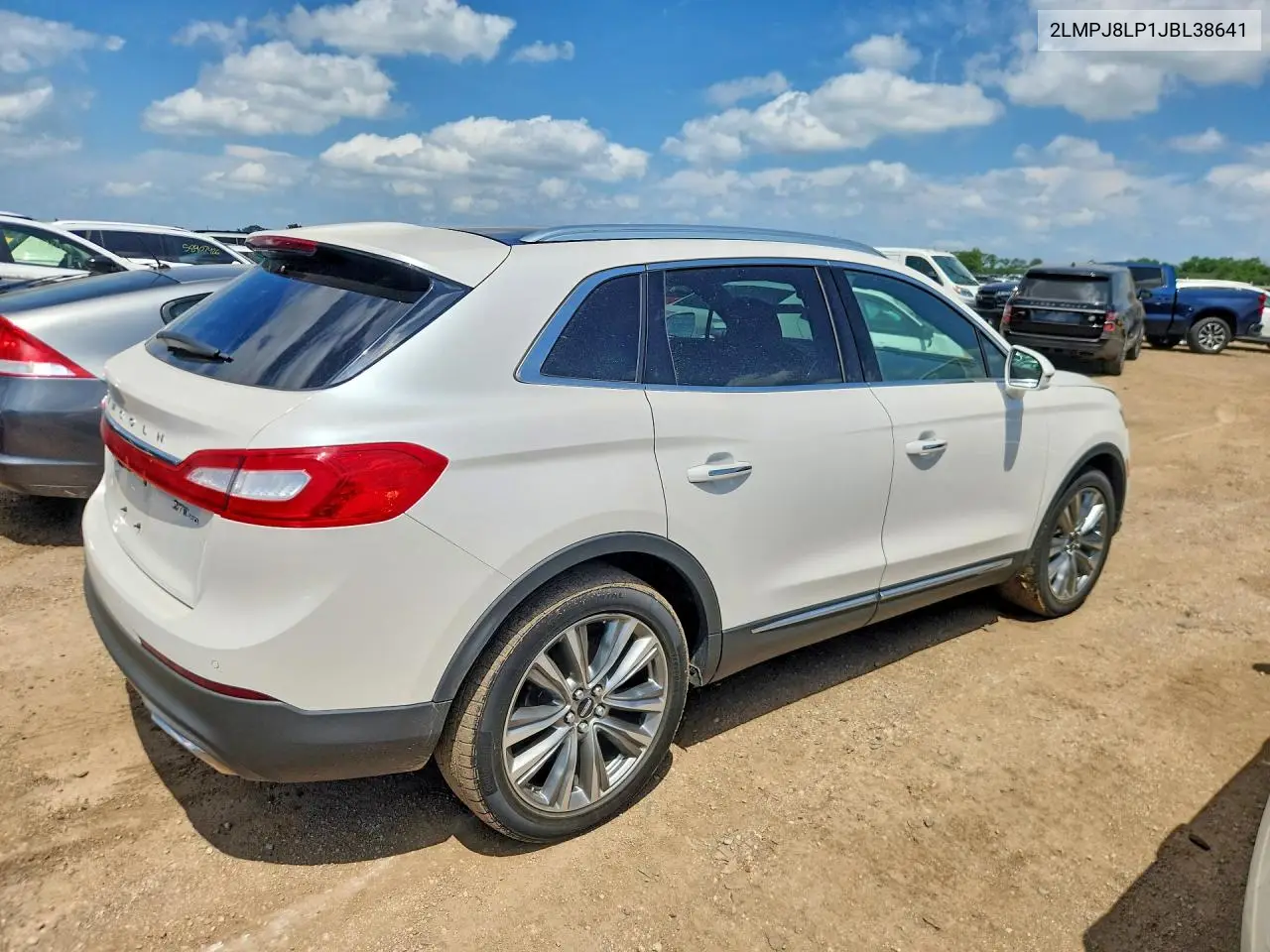2018 Lincoln Mkx Reserve VIN: 2LMPJ8LP1JBL38641 Lot: 59184806