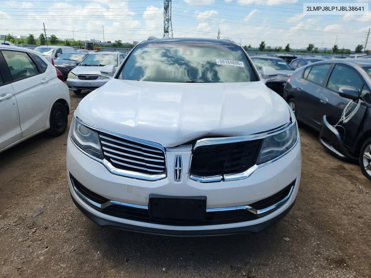 2018 Lincoln Mkx Reserve VIN: 2LMPJ8LP1JBL38641 Lot: 59184806