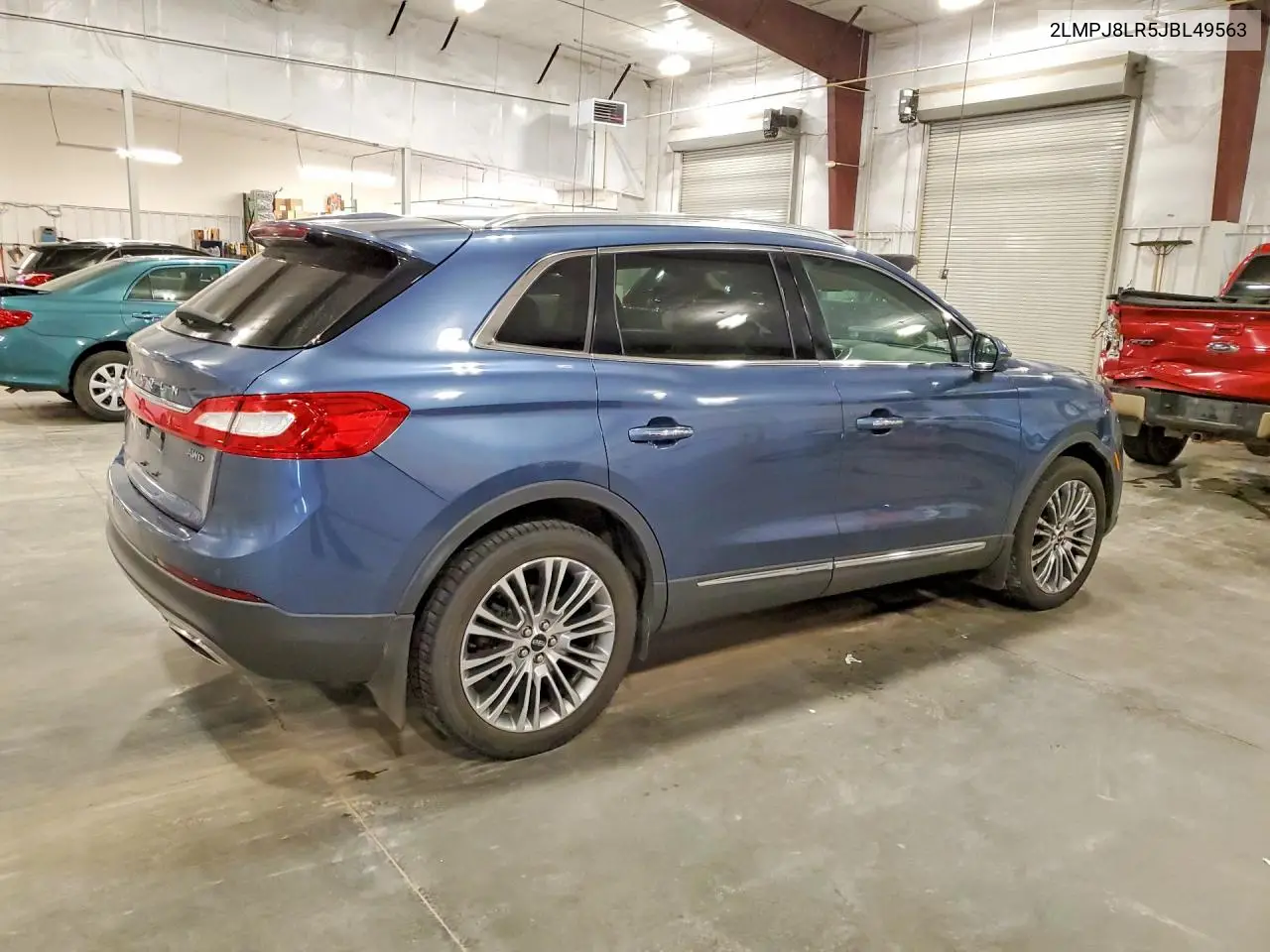 2018 Lincoln Mkx Reserve VIN: 2LMPJ8LR5JBL49563 Lot: 59393386