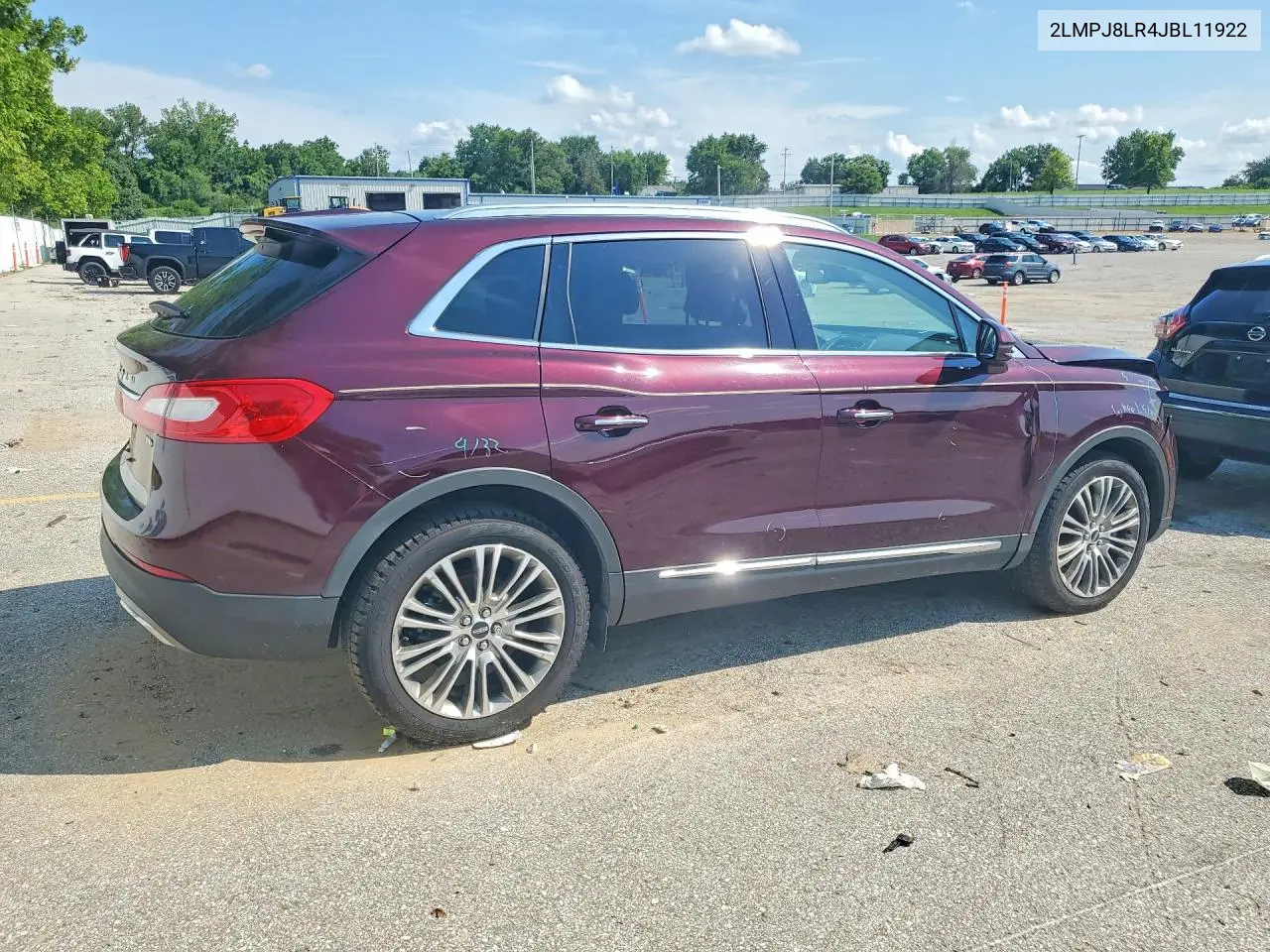 2018 Lincoln Mkx Reserve VIN: 2LMPJ8LR4JBL11922 Lot: 59946946