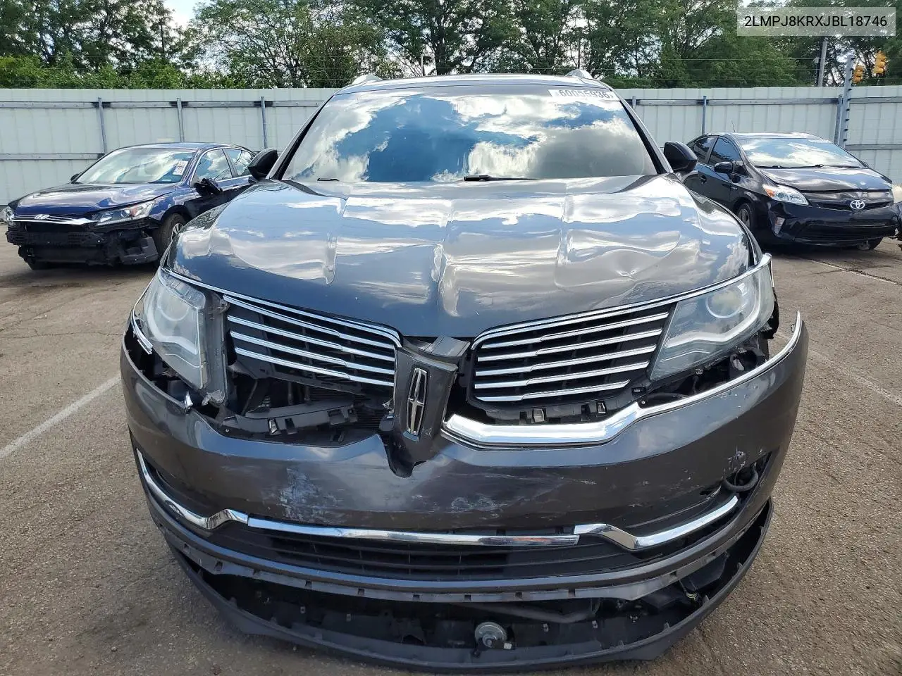 2018 Lincoln Mkx Select VIN: 2LMPJ8KRXJBL18746 Lot: 60055936