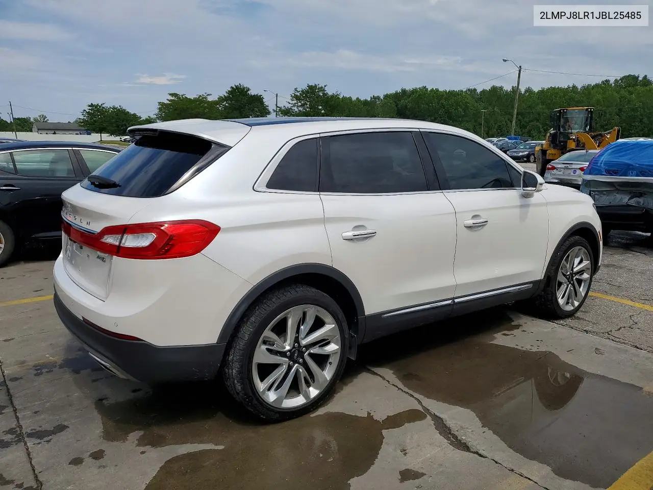 2018 Lincoln Mkx Reserve VIN: 2LMPJ8LR1JBL25485 Lot: 60214376
