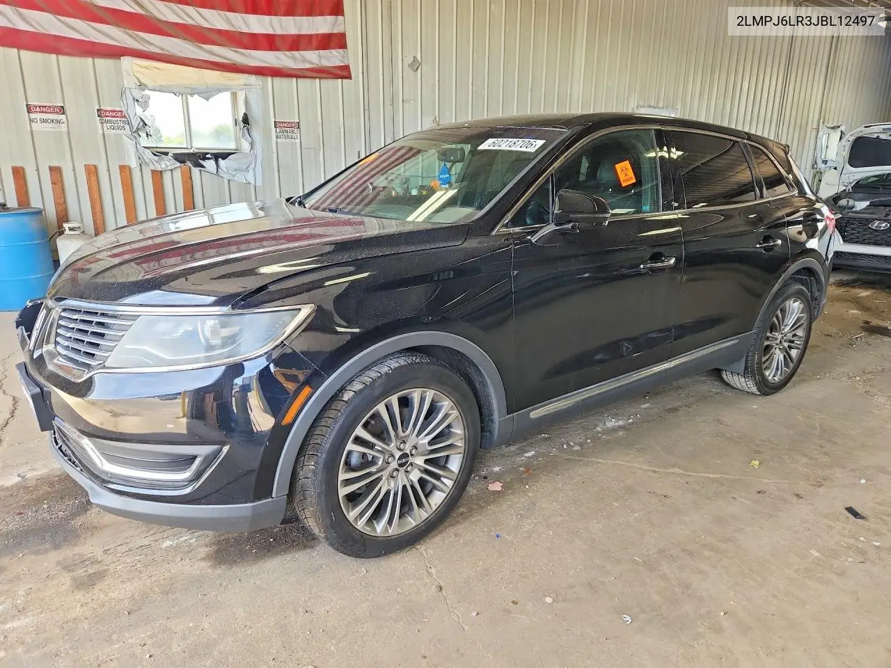 2018 Lincoln Mkx Reserve VIN: 2LMPJ6LR3JBL12497 Lot: 60218706
