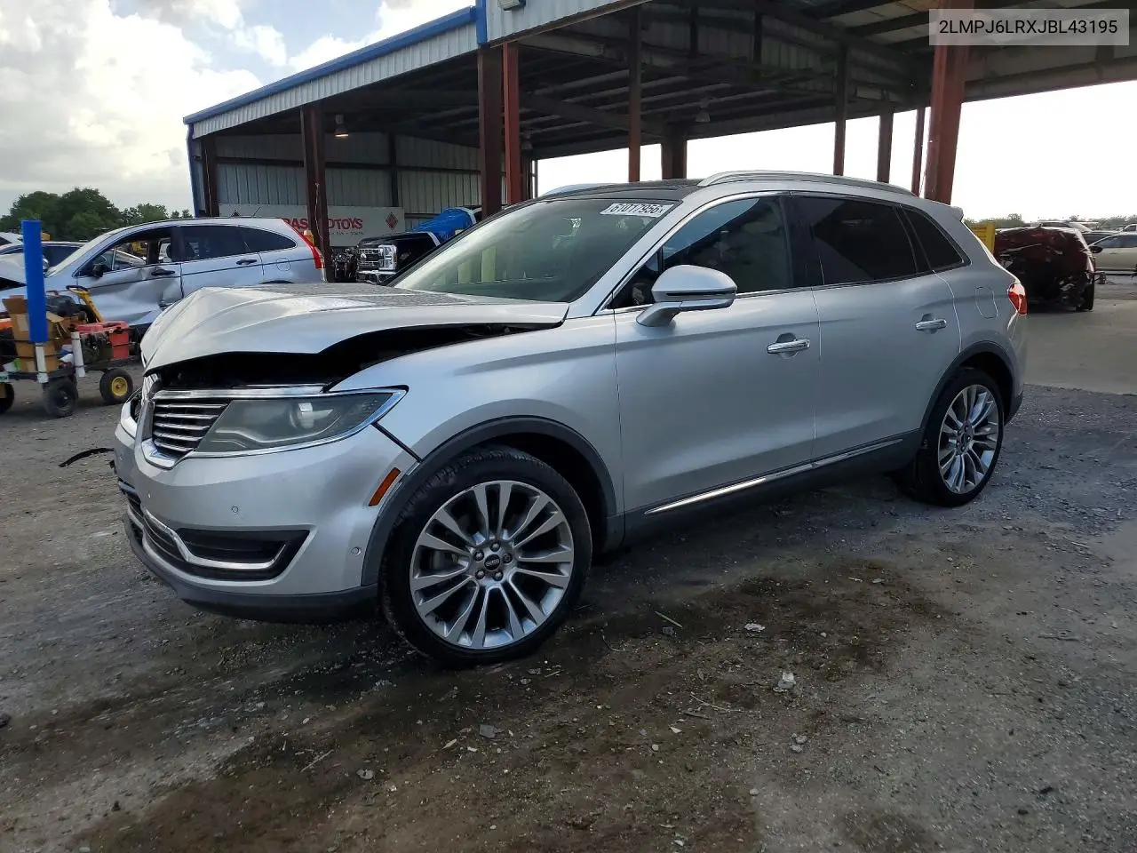 2018 Lincoln Mkx Reserve VIN: 2LMPJ6LRXJBL43195 Lot: 61017956