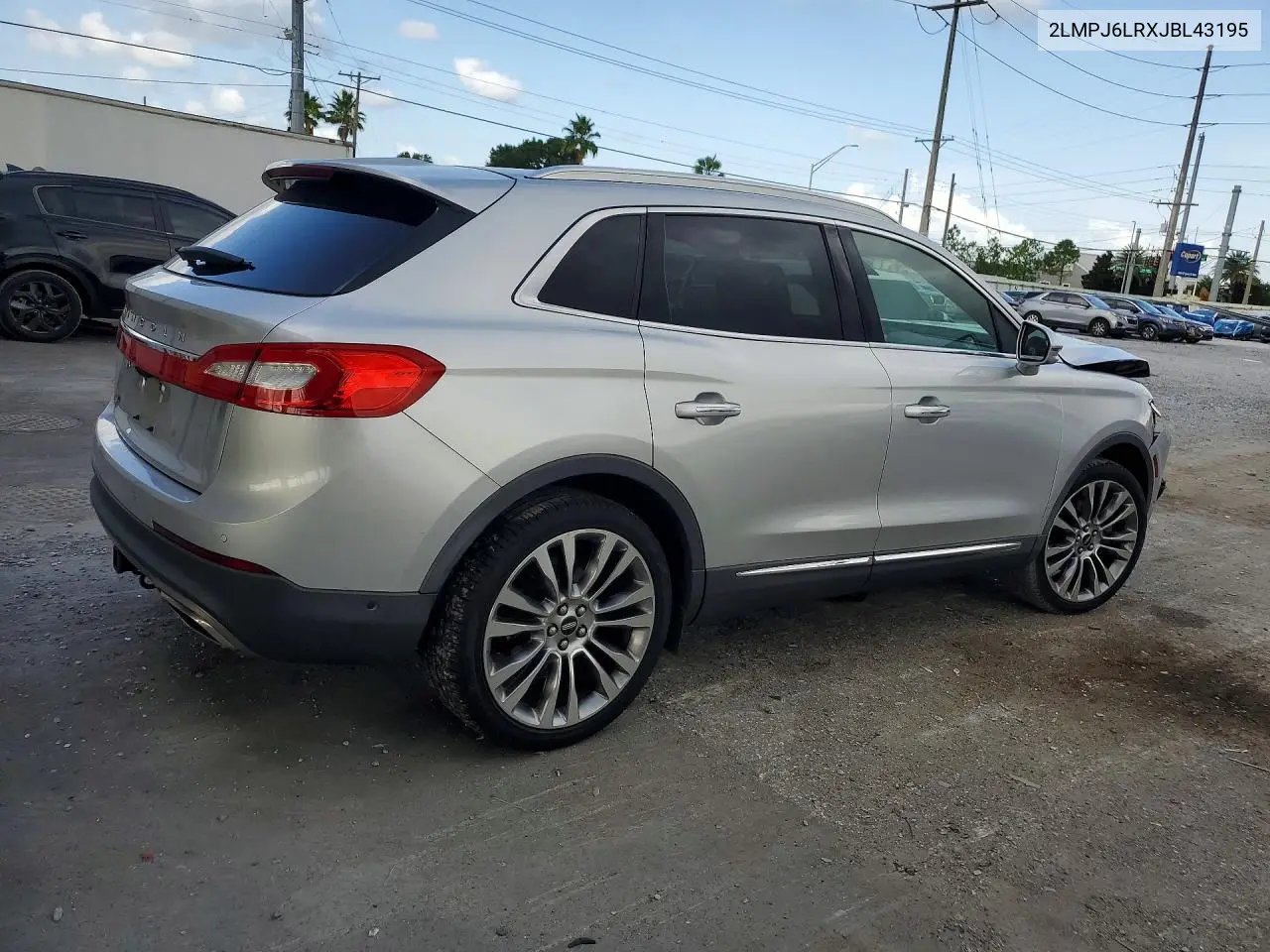 2018 Lincoln Mkx Reserve VIN: 2LMPJ6LRXJBL43195 Lot: 61017956
