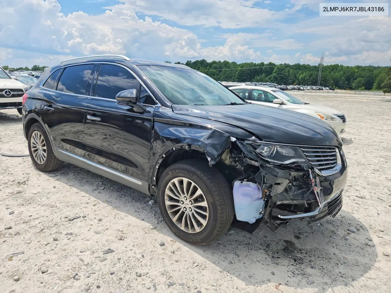 2018 Lincoln Mkx Select VIN: 2LMPJ6KR7JBL43186 Lot: 61335386