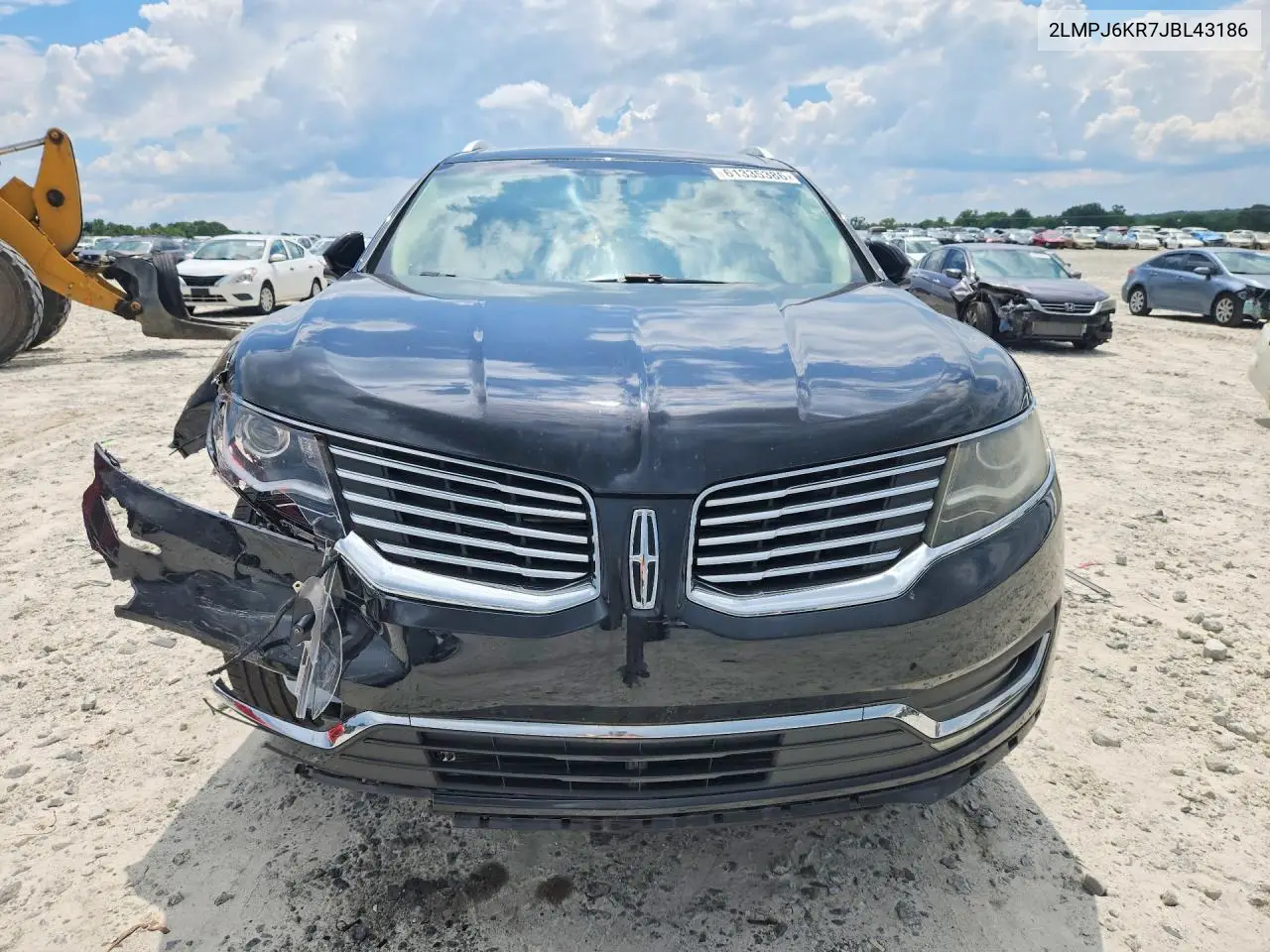 2018 Lincoln Mkx Select VIN: 2LMPJ6KR7JBL43186 Lot: 61335386