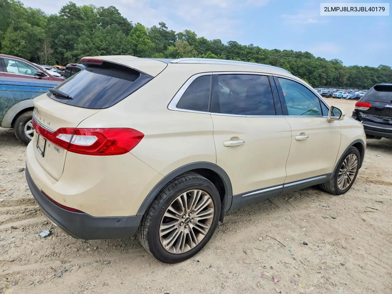 2018 Lincoln Mkx Reserve VIN: 2LMPJ8LR3JBL40179 Lot: 61498756