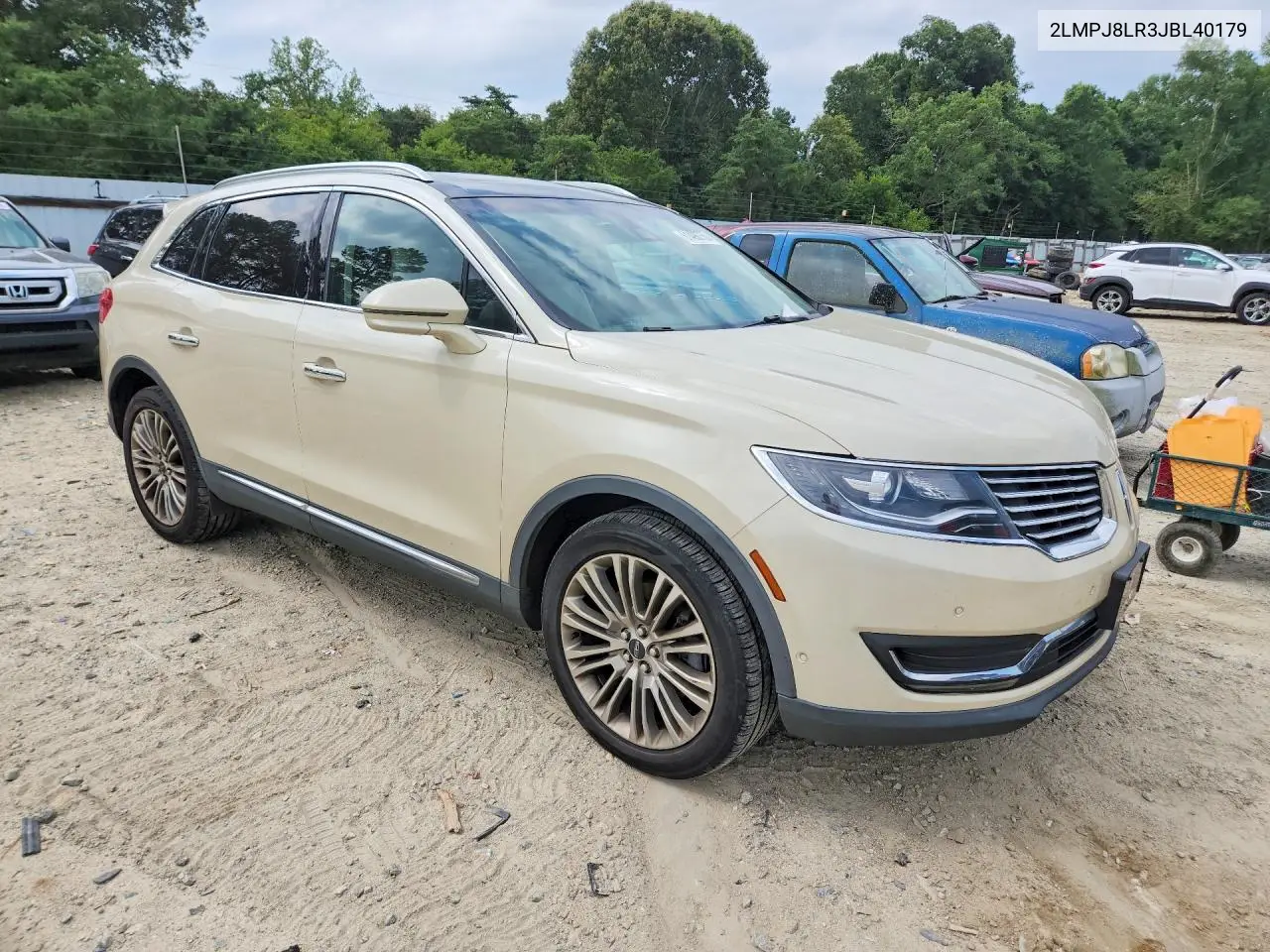 2018 Lincoln Mkx Reserve VIN: 2LMPJ8LR3JBL40179 Lot: 61498756