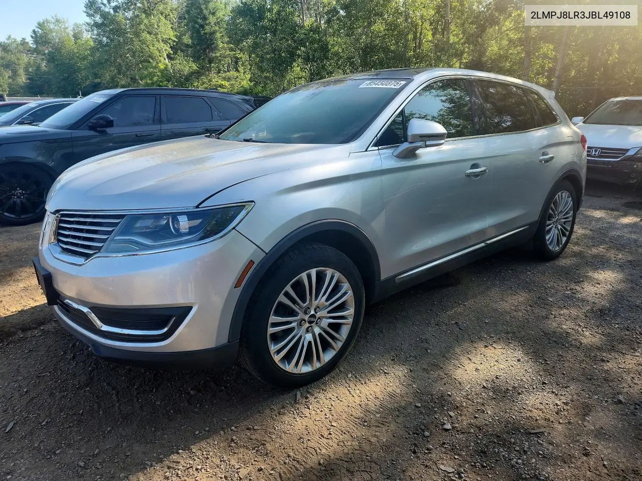 2018 Lincoln Mkx Reserve VIN: 2LMPJ8LR3JBL49108 Lot: 85450875