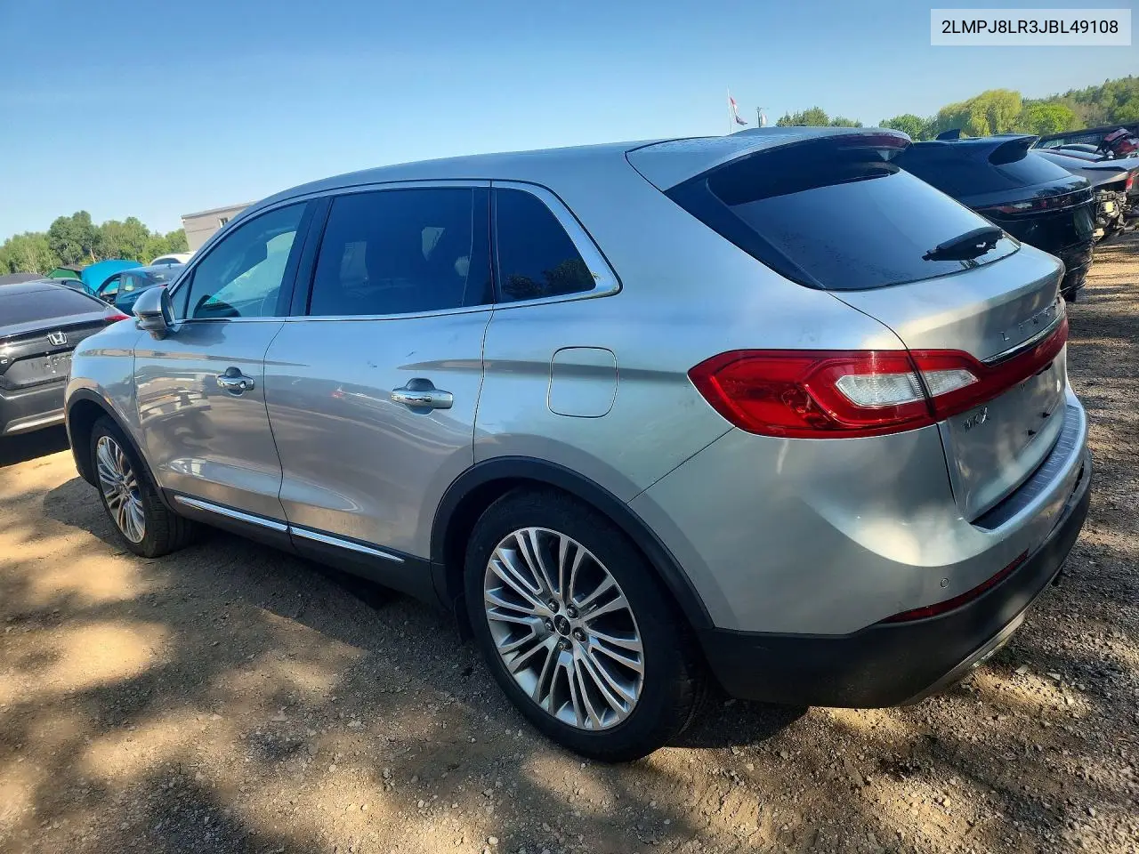 2018 Lincoln Mkx Reserve VIN: 2LMPJ8LR3JBL49108 Lot: 85450875