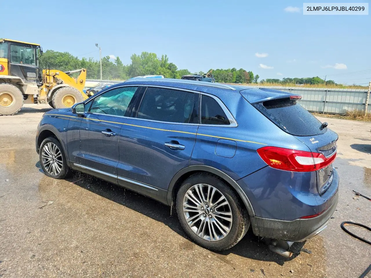 2018 Lincoln Mkx Reserve VIN: 2LMPJ6LP9JBL40299 Lot: 85994035
